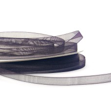 Organza Ribbon , Black, 1/4 Inch x 25 Yards (1 Spool) SALE ITEM